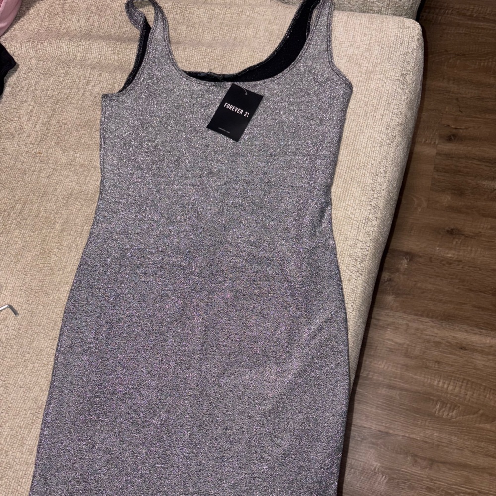 Forever 21 Gray Midi Dress